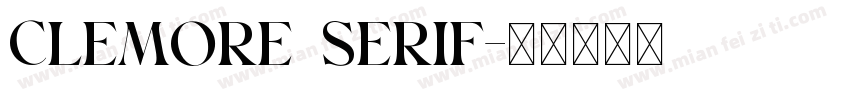 Clemore Serif字体转换